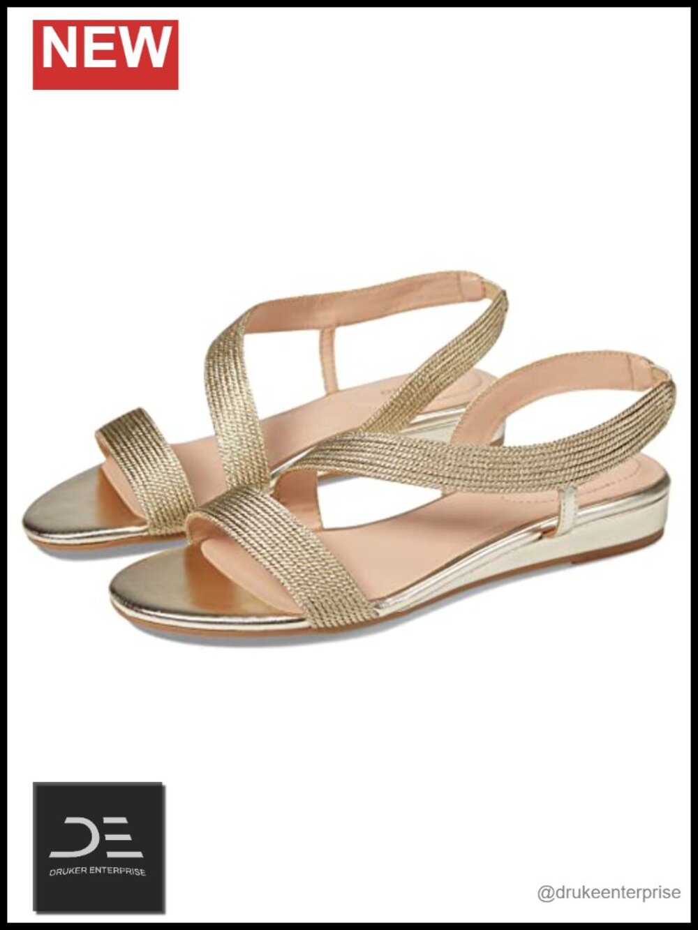 Woven Wedge Sandals Slip On Comfort Footbed Slingback